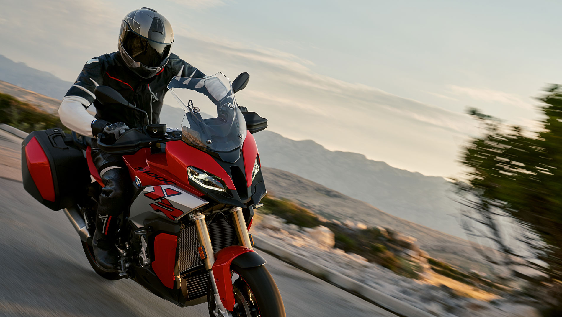 2020 BMW S 1000 XR Front Riding Red Exterior Picture